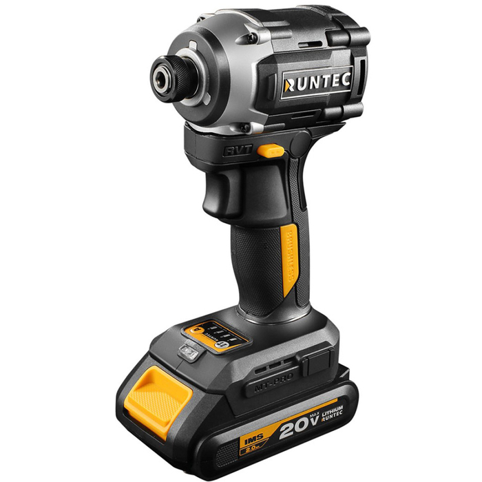 Аккумуляторный винтоверт RUNTEC PRO RT-ED233, 20 В, 230 Нм, 2 А·ч №1