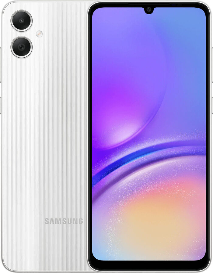 Смартфон Samsung Galaxy A05 6/64 ГБ Серебристый, Dual nano SIM №1