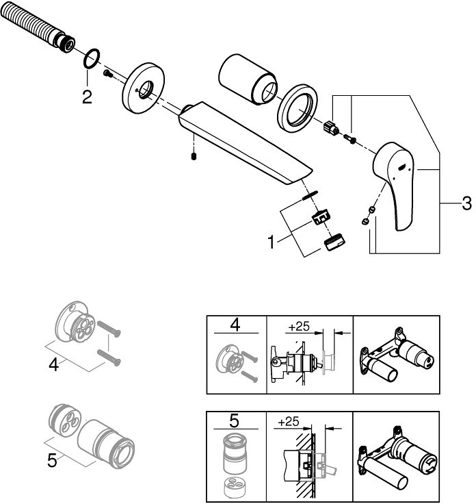 Смеситель Grohe Eurosmart 29338003 детальное изображение - 5