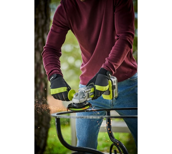 Углошлифмашина бесщеточная Ryobi ONE+ R18AG7-0 без аккумулятора в комплекте 5133002852, 125 мм, 11000 об/мин детальное изображение - 11