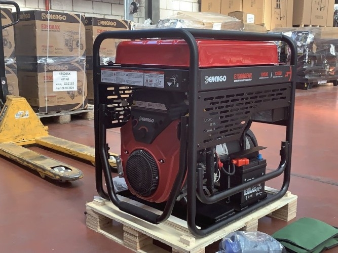 Генератор бензиновый ENERGO E15000EAX 000034195, 12 кВт, Красный детальное изображение - 2