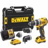 Аккумуляторная дрель-шуруповерт DeWALT DCD703L2T-QW, с набором насадок, 12 В, 58 Нм, 3 А·ч вариант - 1