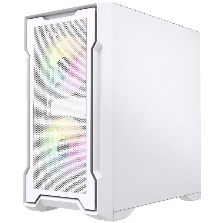 Корпус Powercase Mistral Micro X3W ARGB, Белый детальное изображение - 3