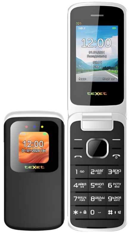 Мобильный телефон Texet TM-325, 32 Мб, Черный, Dual micro-SIM детальное изображение - 4