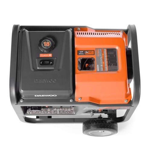 Генератор дизельный с воздушным охлаждением DAEWOO DDAE 6000XE, открытый, 6 кВт, Черный детальное изображение - 10