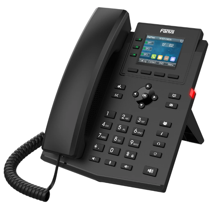 VoIP-телефон Fanvil (Linkvil) X303, Черный детальное изображение - 1