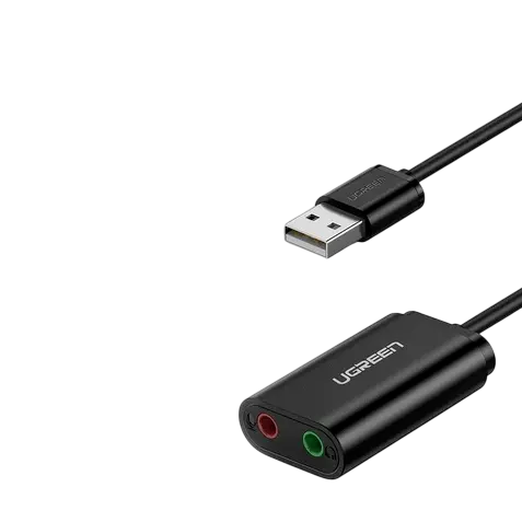 Звуковая карта Ugreen US205, Черный детальное изображение - 2