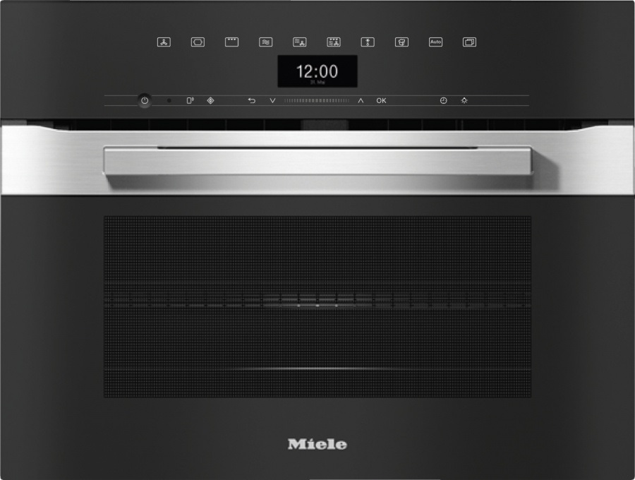 Духовой шкаф с СВЧ Miele H7440BM OBSW, Черный обсидиан детальное изображение - 2