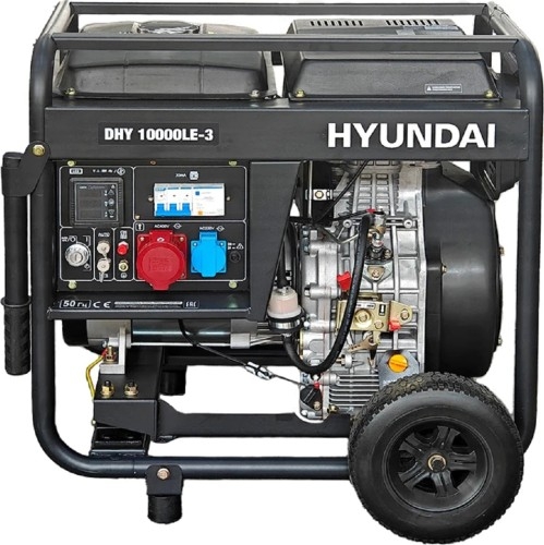 Генератор дизельный с воздушным охлаждением HYUNDAI DHY 10000LE-3, открытый, 8 кВт, Черный детальное изображение - 1