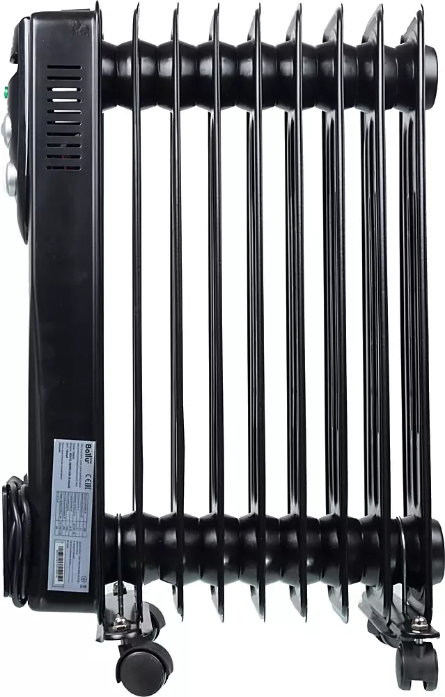 Масляный радиатор Ballu Classic Black BOH, CL-07BRN, Черный детальное изображение - 3