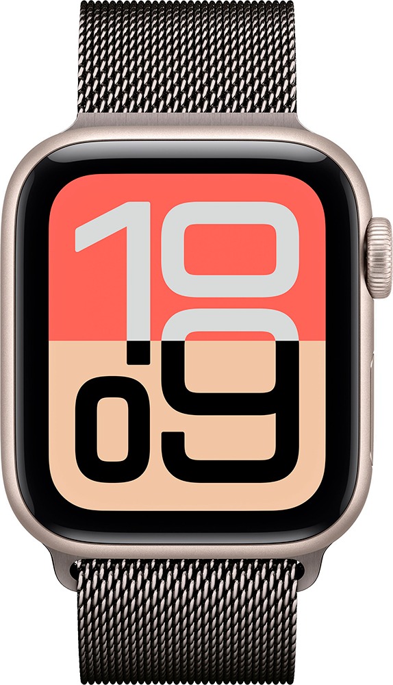 Умные часы Apple Watch SE 3 40 мм, GPS, Midnight Aluminium Case with Midnight Sport Band, Полуночный черный (S/M) детальное изображение - 2