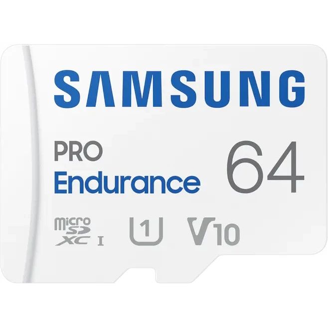 Карта памяти Samsung PRO Endurance MicroSD + SD адаптер (MB-MJ64KA), 64 Гб детальное изображение - 2
