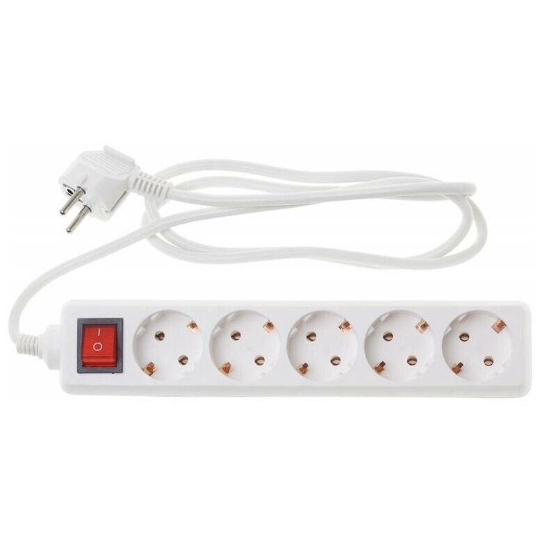 Сетевой удлинитель Buro BU-PS5.1/W, 1.5 м, Белый детальное изображение - 2