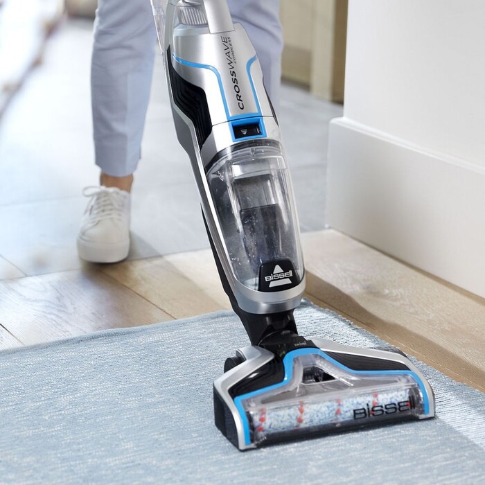 Пылесос вертикальный BISSELL Cordless CrossWave 2582-N, Серебристый №10