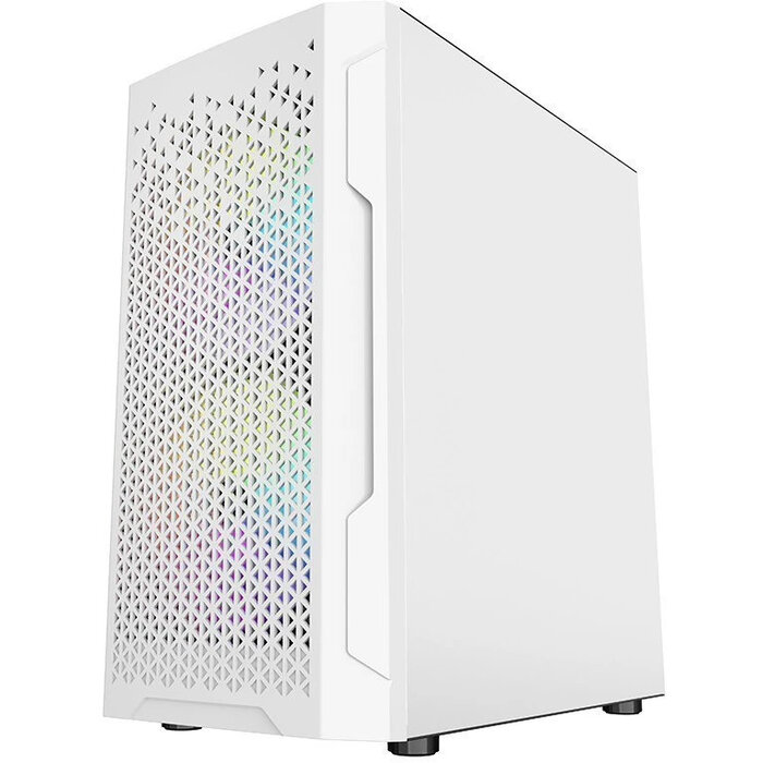 Корпус Powercase Mistral Micro Z3W Mesh LED, Белый №3
