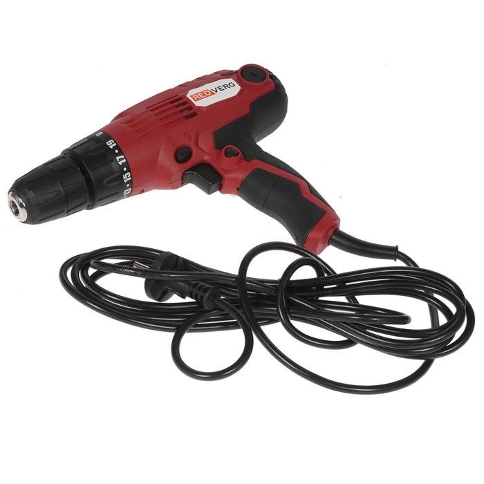 Сетевая дрель-шуруповерт REDVERG RD-SD400/2 6621688, 24 Нм, 400 Вт №3