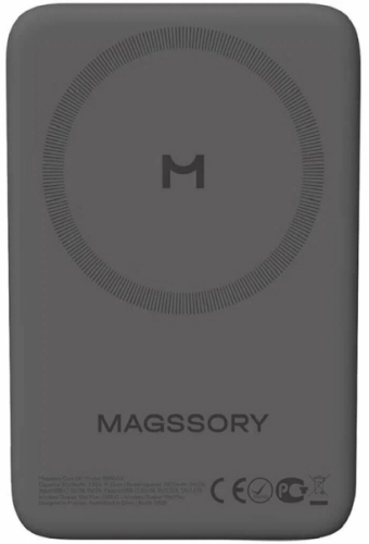 Внешний аккумулятор Magssory Core 10K (PBN013m), 10000 мАч, Темно-серый детальное изображение - 2
