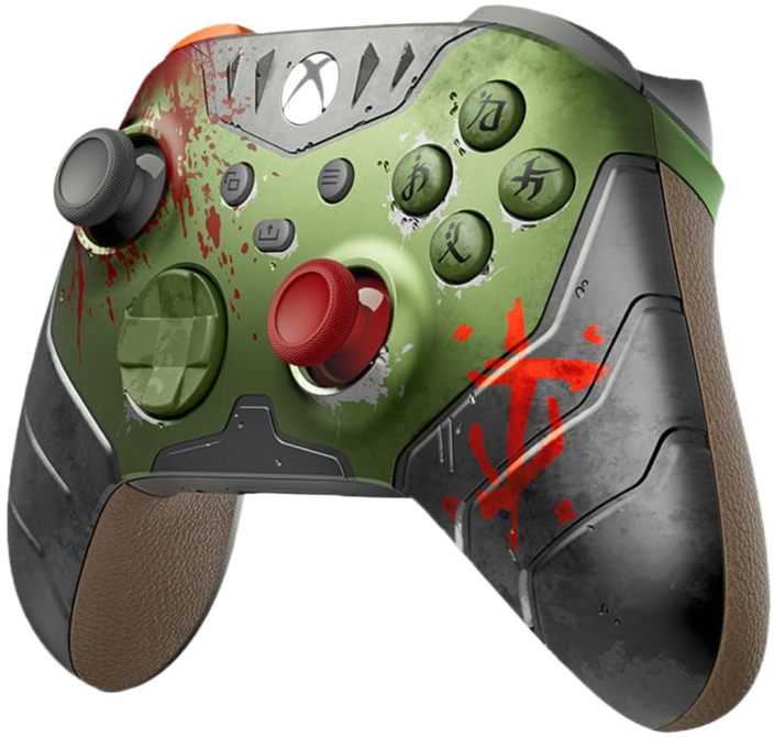 Геймпад Microsoft Xbox Wireless Controller – DOOM: The Dark Ages Limited Edition, Зеленый/Серый детальное изображение - 3