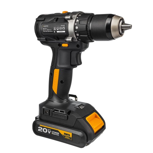Аккумуляторная дрель-шуруповерт RUNTEC PRO RT-ID221, 20 В, 55 Нм, 2 А·ч детальное изображение - 3