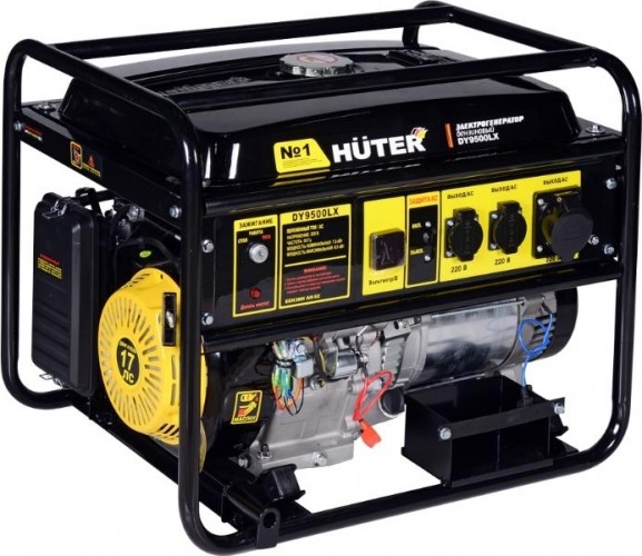 Генератор бензиновый HUTER DY9500LX 64/1/40, 7.5 кВт, Черный детальное изображение - 3