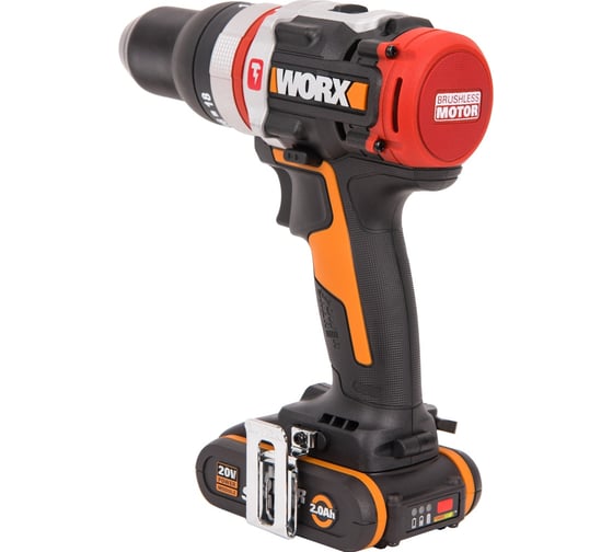Аккумуляторная бесщеточная ударная дрель-шуруповерт WORX WX354, 20 В, 60 Нм, 2 А·ч детальное изображение - 3