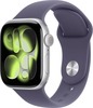 Умные часы Apple Watch Series 11 46 мм, Silver Aluminium Case with Purple Fog Sport Band, GPS + Cellular, Фиолетовый туман вариант - 1