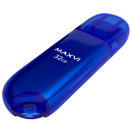 USB Flash накопитель MAXVI P1 32 ГБ, синий детальное изображение - 1