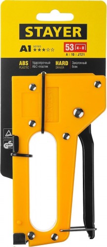 Скобозабиватель ручной STAYER A 53 степлер пластиковый корпус, для тонкой тип 53 (4-8 3140_z01 детальное изображение - 5