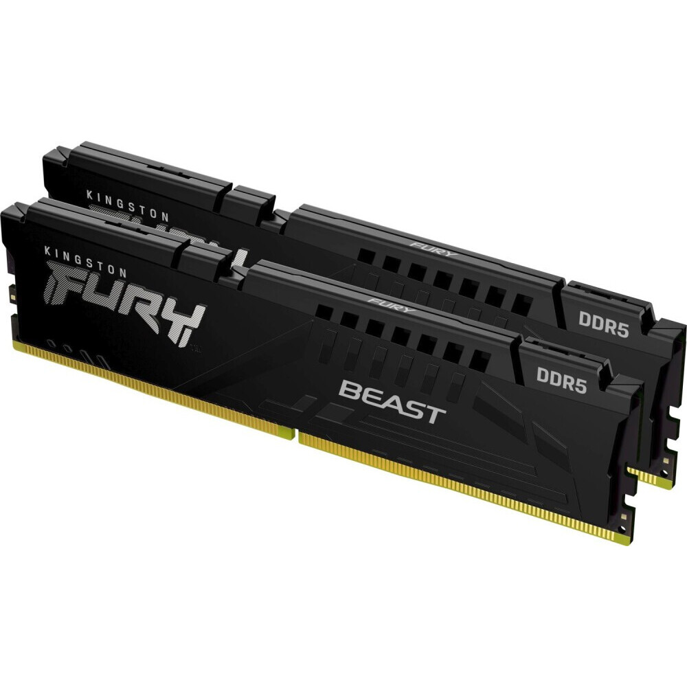 Оперативная память Kingston Fury Beast Black DDR5 6000MHz, KF560C30BBK2-16, 2x8 Гб KIT, 16 Гб детальное изображение - 2