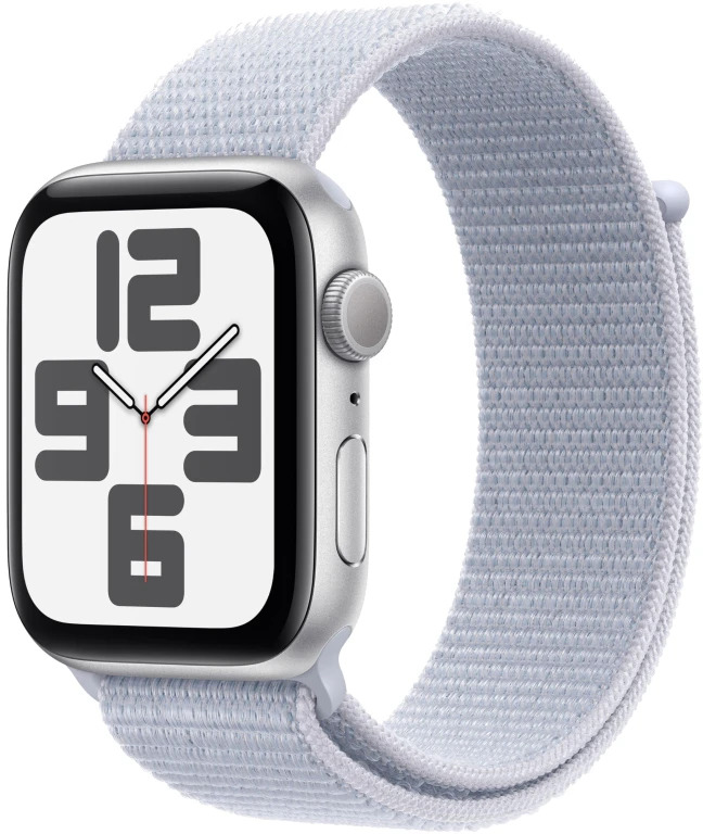 Умные часы Apple Watch Series SE 2024 44 мм, Silver Aluminium Case, Blue Cloud Sport Loop детальное изображение - 1