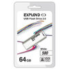 USB Flash накопитель Exployd 580 64 ГБ, белый вариант - 1