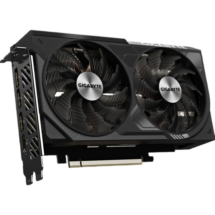Видеокарта Gigabyte NVIDIA GeForce RTX 4070, GV-N4070WF2V2-12GD, 12 ГБ, Черный детальное изображение - 1