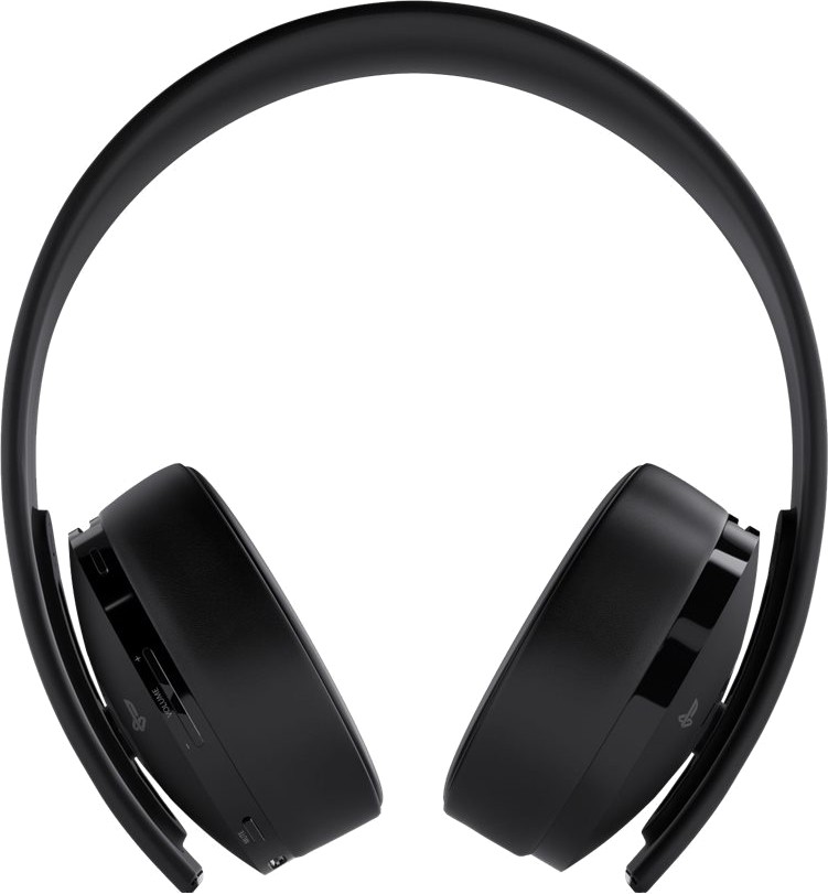 Беспроводные наушники PlayStation Gold Wireless Headset, Черный детальное изображение - 2
