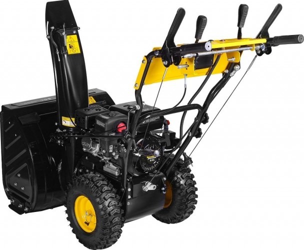 Снегоуборщик бензиновый Huter SGC 6000 с электростартером 220В 70/7/7, 8 л.с., 6000 Вт, Желтый/Черный детальное изображение - 3