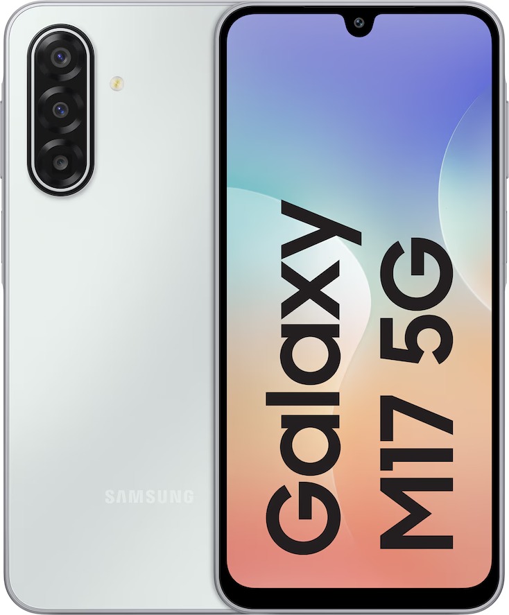 Смартфон Samsung Galaxy M17 5G 8/128 ГБ, Лунный серебристый, Dual nano SIM детальное изображение - 1