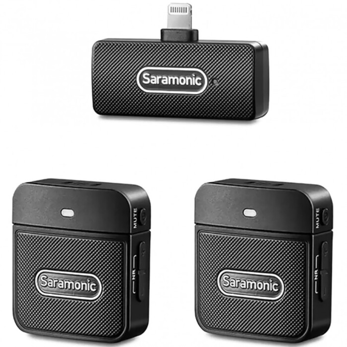 Радиосистема Saramonic Blink100 B4 (2TX+RXDI) Lightning, Черный №1