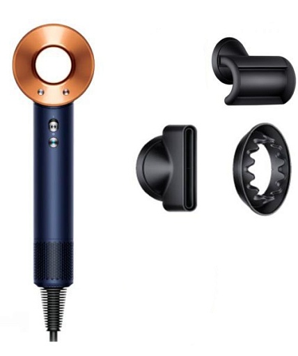 Фен Dyson Supersonic HD08, Prussian Blue/Rich Copper, Темно-синий/Медь детальное изображение - 2