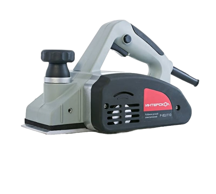Электрический рубанок Интерскол Р-82/710 + подарок 50.1.0.20, 710 Вт,  Серый №1