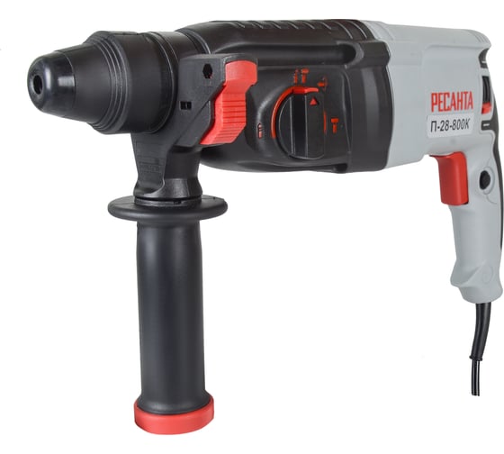 Перфоратор Ресанта П-28-800К 75/3/1, 800 Вт, 3,4 Дж, 5200 уд/мин детальное изображение - 1