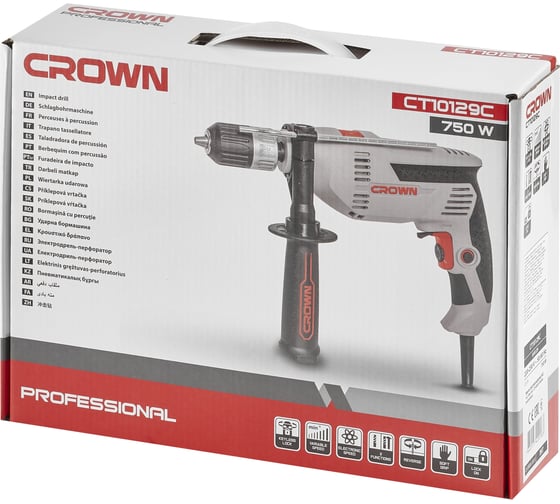 Ударная дрель Crown CT10129C, 750 Вт детальное изображение - 8