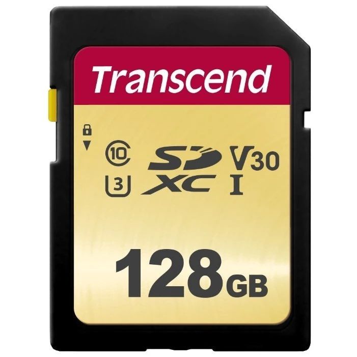 Карта памяти Transcend 500S SD (TS128GSDC500S), 128 Гб детальное изображение - 1