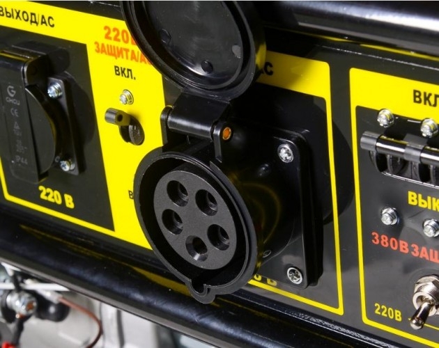 Генератор бензиновый HUTER DY9500LX-3 64/1/41, 7.5 кВт, Черный детальное изображение - 7