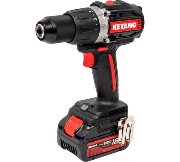 Аккумуляторная дрель-шуруповерт KEYANG DM20BLH-100E (Set), 18 В, 55 Нм, 5 А·ч  детальное изображение - 2
