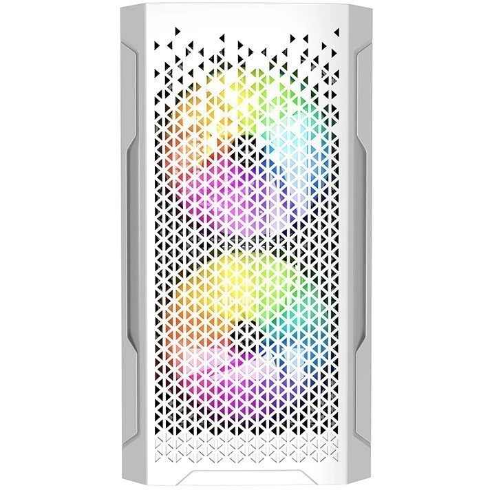 Корпус Powercase Mistral Micro Z3W Mesh LED, Белый детальное изображение - 2