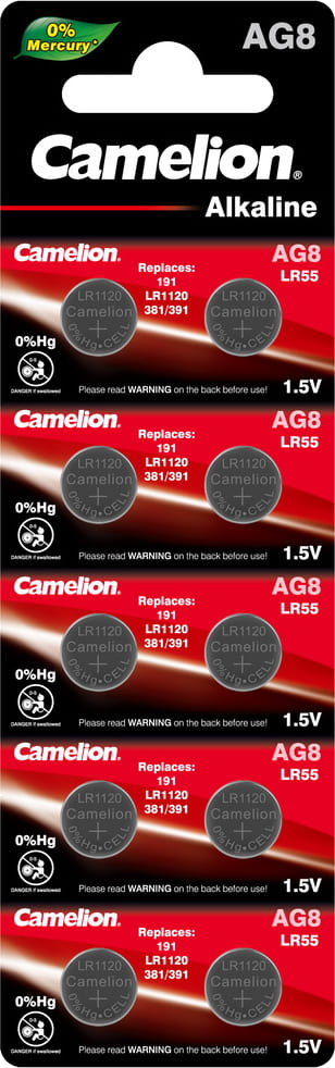 Аккумулятор / батарейка Camelion 10xAG8  детальное изображение - 1