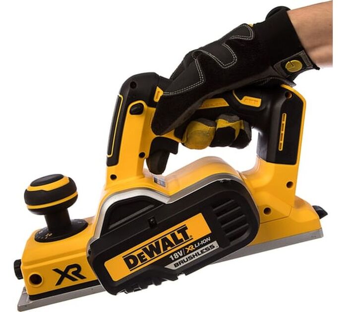 Электрический рубанок DEWALT DCP580N, 600 Вт,  Желтый №6