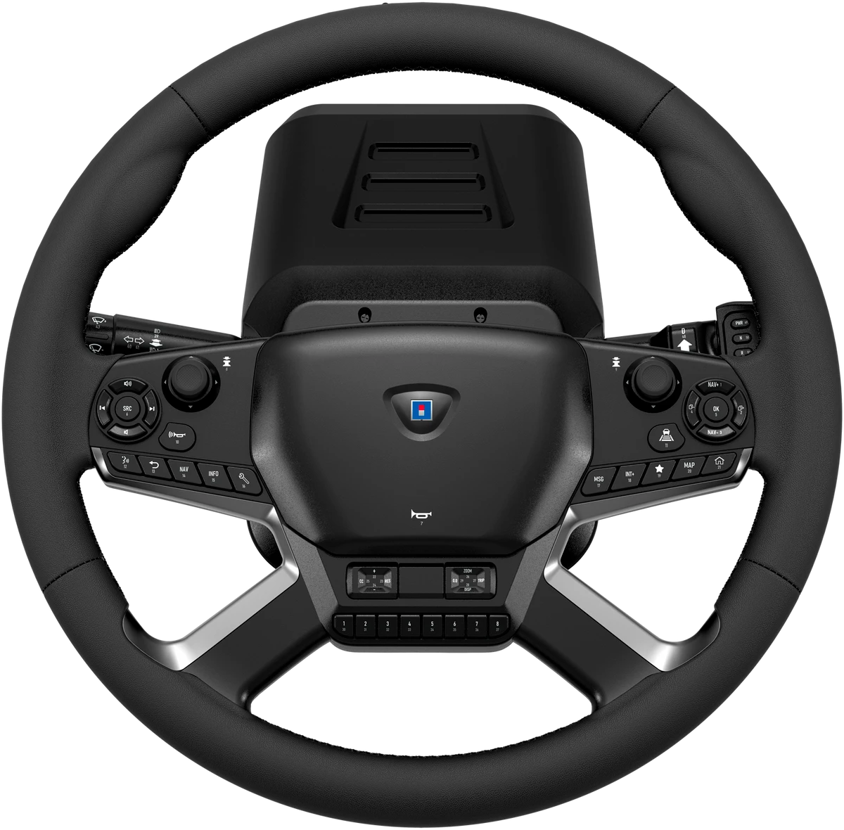Руль Hori Force Feedback Truck Control, Черный детальное изображение - 2