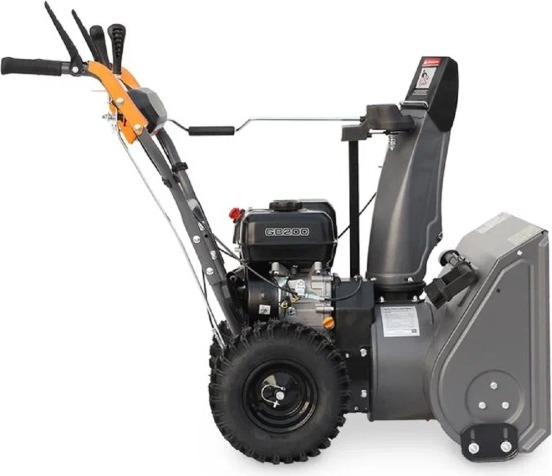 Снегоуборщик бензиновый VILLARTEC WB5561, 5.5 л.с., 5500 Вт, Серый/Оранжевый детальное изображение - 3