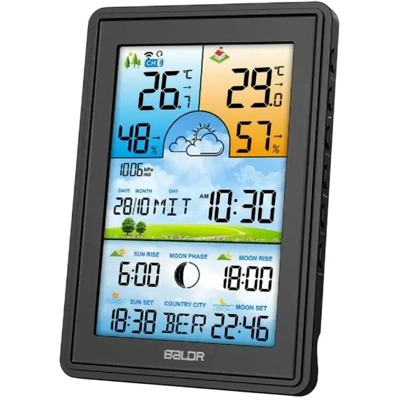 Метеостанция BALDR B0360WST2H2PR-V2, Черный детальное изображение - 3