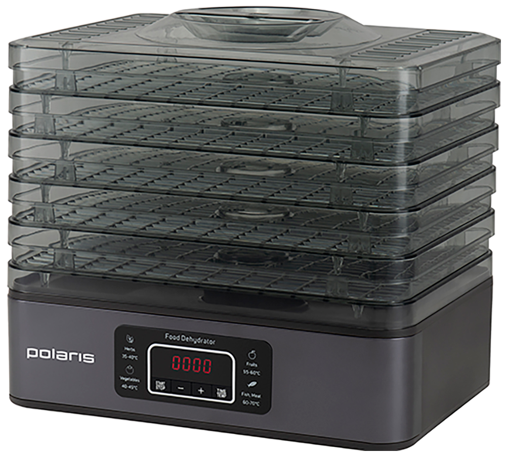 Сушилка для овощей и фруктов Polaris PFD 2108PV, 250 Вт, Черный детальное изображение - 1